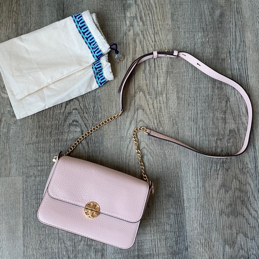 NWOT Tory Burch Chelsea Crossbody Pale Apricot
